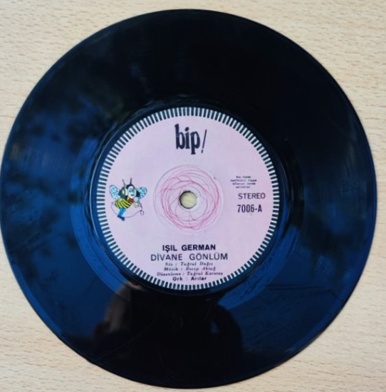 ISIL GERMAN DİVANE GONLUM BİTTİ AMA İZ BIRAKTI  45 LİK PLAK BİP PLAK ORJINAL