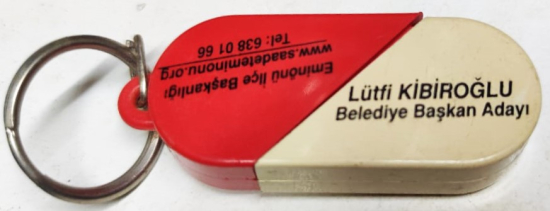 SAADET PARTİSİ LUTFİ KİBİRLİOGLU BELEDİYE BASKAN ADAYI  ANAHTARLIK 