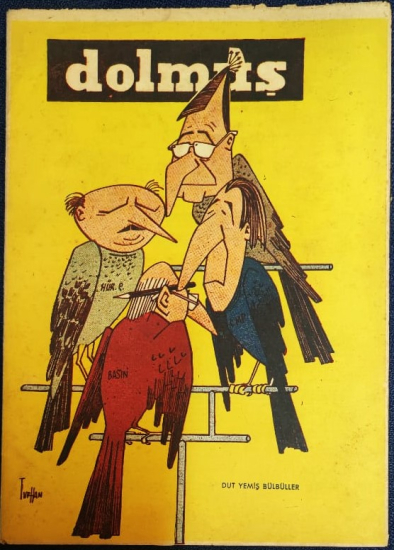 DOLMUS  SİYASİ MİZAH KARİKATÜR DERGİ 5 SUBAT 1958 SAYI 109