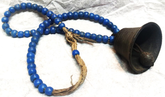 MAVİ BONCUKLU BRONZ CAN HAYVAN BOYNU İÇİN