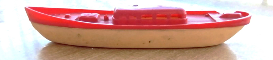 İBRİŞİM PLASTİK YERLİ MİKA TEKNE KIRMIZI KREM RENKDE