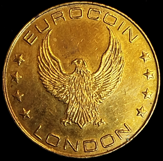 EUROCOIN LONDON TOKEN EUROCOIN LONDRA KARTAL SIMGELİ JETON
