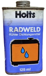 HOLTS RADWELD KÜHLER DİCHTUNGSMİTTEL TENEKE KUTUDA RADYATOR TAMİR İLAC KUTUSU