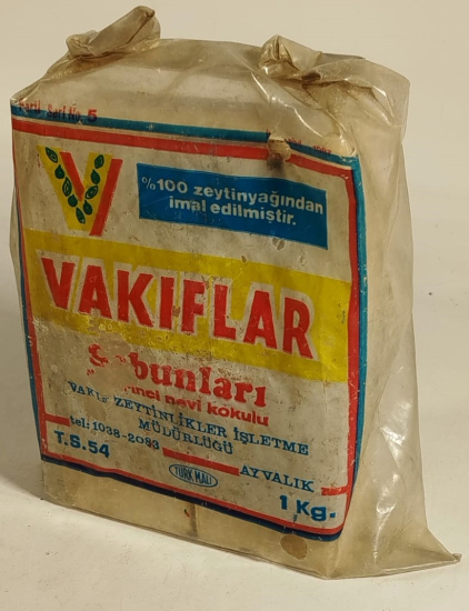 1970 VAKIFLAR  SABUNLARI BİRİNCİ NEVİ KOKULU AYVALIK 1 KİLO