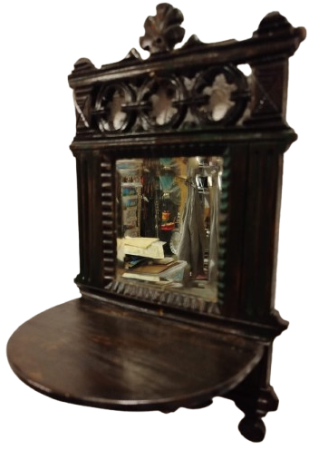 OSMANLI CEVİZ KOMPLE EL OYMA TAS VİZOTELİ AYNALI COK GUZEL TEREKLİ CIRALIK