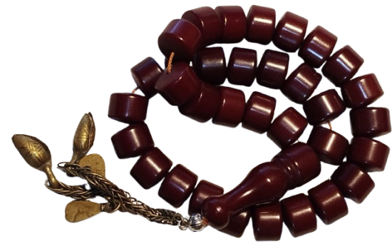 33 LUK BORDO KATALIN SİLİNDİR KESİM  ÖZEL YAPIM MAKSUT USTA TESBİH