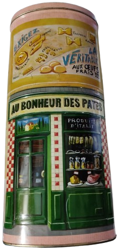 AU BONHEUR DES PATES TENEKE KAPAKLI MAKARNA SAKLAMA KUTU 