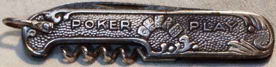 1900 CORICAMA POKER PLAY KUMARBAZ TİRBUSON LU CAKI CİFT BICAK UCLU 3 İSLEMLİ 