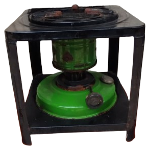 EMAYE FİTİLLİ  GAZ OCAGI YESİL SİYAH RENKDE ISI ALEV AYARLAMALI