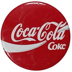 1970 TENEKE COCA COLA  COKE ETKİNLİK YAKA ROZETİ