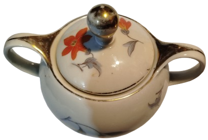 1960 BAVARİA ALMAN PORSELEN KAPAKLI CİFT KULPLU SEKERLİK