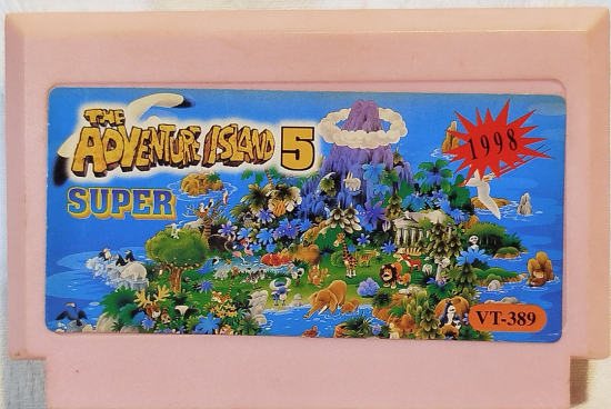1998 THE ADVENTURE ISLAND 5  SUPER VT 389 ATARİ OYUN KASETİ 