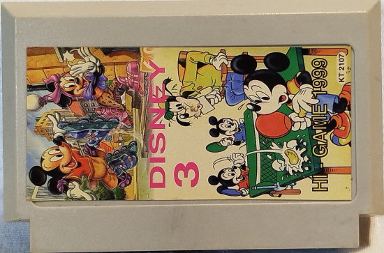 1999 DISNEY 3 HI GAME MİCKEY MAUSE ATARİ OYUN KASETİ REMARKS  MADE IN JAPAN