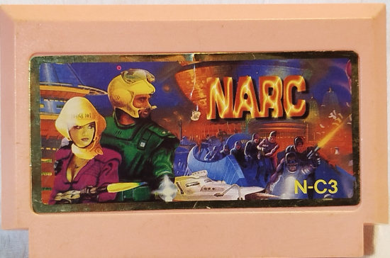 NARC N-C3 ATARİ  OYUN KASETİ REMARKS  MADE IN JAPAN GAME STAR SUPER TV GAMES 