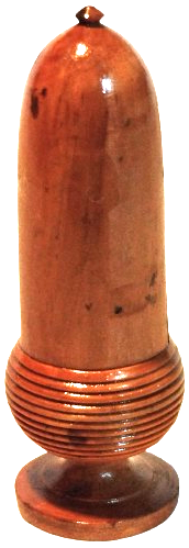 OSMANLI DÖNEMİ MESE PALMUDU İCİNDE SAKLANAN MİSKİ AMBER KUTUSU GUL AGACI