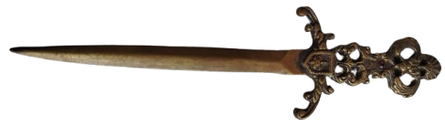 ZARF MEKTUP ACACAK PİRİNC TASLI HANCER  FORMUNDA 