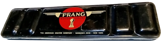 1960 PRANG WATER COLORS  THE AMERİCAN TENEKE SEKİZ RENKDE  SULU BOYA KUTUSU