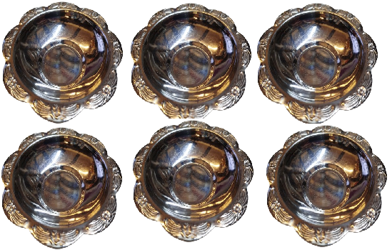 1980 AR YILDIZ ROSTFREİ KROM CELİK PASLANMAZ KENARLARI KABARMA CİCEKLİ CAY TABAGI TAKIMI