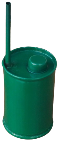  1960 TENEKE UFAK BOY KAPAKLI YAGDANLIK YESİL RENKDE