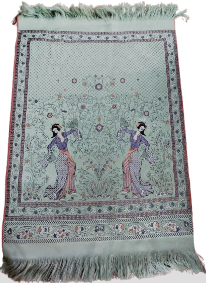 İPEK UZERİNE TEZGAH EL DOKUMA REKLI SİMLİ PANO DANS EDEN GEYSALAR