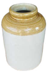 1. DÜNYA SAVAŞI & ÇANAKKALE SAVAŞI SRD. TERRACOTTA PİŞMİŞ İNGİLİZ KUP SAKLAMA KABI