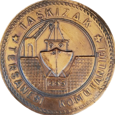 1455 TERSANE İ AMİRE TASKIZAK TESANE KOMUTANLIGI BRONZ SİLT KASIMPAŞADA OSMANLININ KURDUGU BAKIM ONARIM