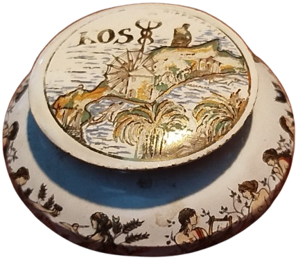 KOS HİPPOCRATES TIBBIN BABASI OLARAK BİLİNEN PORSELEN KAPAKLI KUTUSUNDA AFRODİZYAK KREM