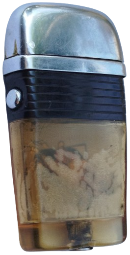 1957  VU LİGHTER BY SERIPTO AMERİKAN BENZİNLİ TASLI MEKANIK  CAKMAK USA