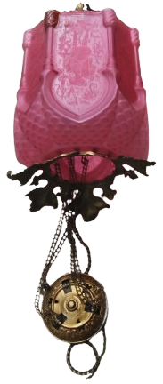 OSMANLI FUL İŞLEME UZERİ PEMBE ASMA ZİNCİR ASANSORLU FENER  PERA PALAS OTELİNDEN CIKMADIR 