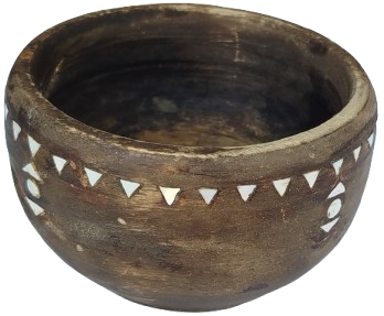 OSMANLI BEKTASİ TEKKE İSİ UZERİ UCGEN KESİM SEDEF KAPLAMA KAPAKSIZ SUNUMLUK KASE AVUC İCİNDE TUTULABİLİNEN