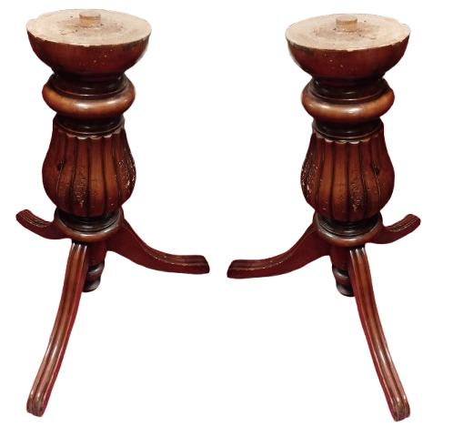 AHSAP MASIF TORNA CEKİM DİLİMLİ GOVDE CIFT MASA AYAGI UC AYAKLI SITAND OLARAK UYGUNDUR