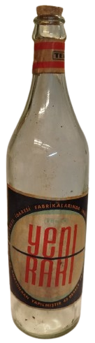 70 LİK MANTAR TIPALI TEKEL YENİ RAKI KIRMIZI TEKEL YAZILI KAGIT BOGAZ ETİKETİNE KADAR MEVCUT TAM EKSİKSİZ 