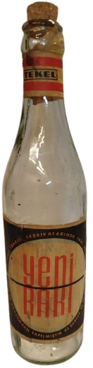 35 LİK MANTAR TIPALI TEKEL YENİ RAKI KIRMIZI TEKEL YAZILI KAGIT BOGAZ ETİKETİNE KADAR MEVCUT TAM EKSİKSİZ