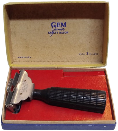 GEM JUNIOR SAFETY RAZOR (GEM JUNIOR EMNİYETLİ TIRAŞ MAKİNESİ)  ORJINAL KUTUSUNDA USA  AMERİKA
