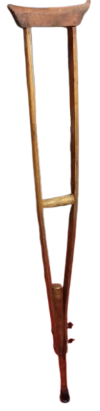 1950 KELEBEK VİDALARLA 3 BOYA AYARLANABİLİR TEK EL YAPIM KOLTUK ALTI TAHTA DEGNEK