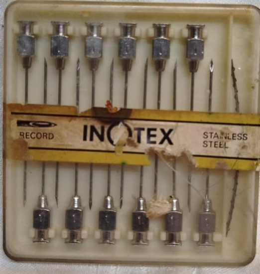 1950 RECORD INOTEX  STANLESS STEEL 12 ADET METAL ENJEKTOR İGNE 
