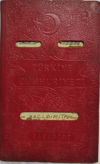 T.C 1955 ELLİ HACIDİMİTRİADİS BAYAN OLARAK BELİRTİLEN TÜRK BİR VATANDAŞINA AİT PASAPORT