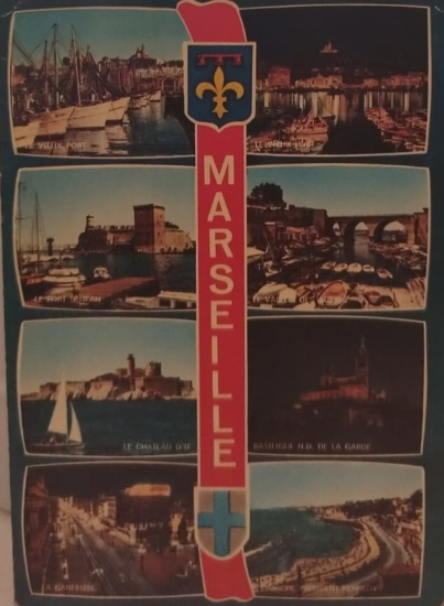 1970 KARTPOSTAL, FRANSA'NIN MARSILYA (MARSEILLE) SEHRINDEN TURKIYE'NIN ISTANBUL SEHRINE PROF. DR. FEYYAZ BERKAY GONDERİLMİSDİR