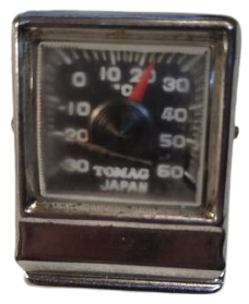 TOMAG JAPAN OTO TORPİDO UZERİ ALT MIKNATISLI TERMOMETRE ISI OLCER KROM CELİK