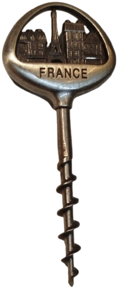 TİRBUSON METAL FRANCE PARIS EYFEL TEMALI CELİK BURGU SİSE MANTAR CIKARMAK İCİN KULLANILIR