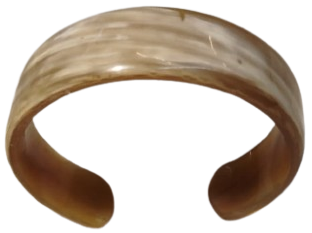 1970 VİNTAGE ORGANİK KAVİSLİ BOYNUZ UNISEX BİLEZİK