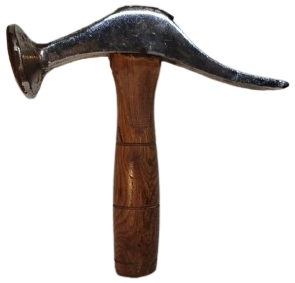 1950 METAL CELİK ÇEKİÇ AYAKKABICI TAMİRİ DERİ ÇEKİCİ AHSAP KISA SAPLI TORNADA CEKİLMİS 