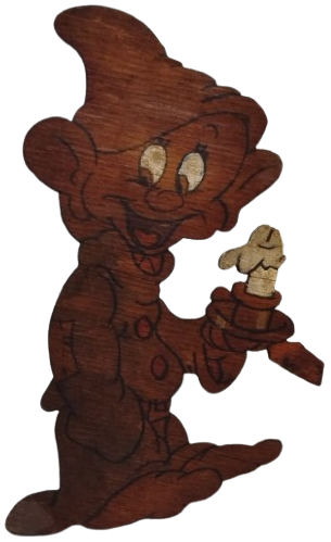 EL TESTERE KESİMİ PAMUK PRENSES VE YEDİ CÜCELER'DEN (SNOW WHITE AND THE SEVEN DWARFS) UYKUCU (SLEEPY)