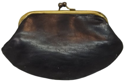 1950 DERİ CIT CITLI AC KAPA BAYAN PARA TASIMA CANTASI 