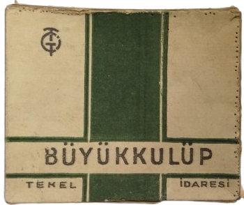940-1946 DÖNEMİ İNHİSARLAR İDARESİ “BÜYÜKKULÜP” SİGARA KUTUSU TEKEL ÖNCESİ ÇOK NADİR BOŞ KOLEKSİYONLUK