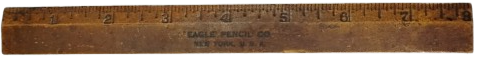 1940-50 DÖNEMİ ORİJİNAL EAGLE PENCIL CO. NEW YORK AHŞAP CETVEL 15 CM AMERİKAN KOLEKSİYONLUK