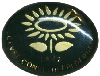 1992 CEVRE GONULLULERİ DERNEGİ PABUCLU YAKA ROZER GUNES YAPRAK TEMALI