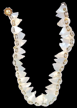 OSMANLI ANTİKA EL YAPIMI OZEL TASARIM SEDEF ÇINAR YAPRAĞI KESİMİ BAYAN KOLYE ÖZEL ZANAAT PARÇASI