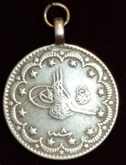 OSMANLI GÜMÜŞ 5 KURUŞ SULTAN 5. MEHMED REŞAD DÖNEMİ (1327/9 KOSTANTİNİYE BASIMI, SON DERECE NADİR)