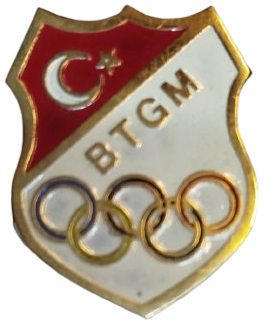 B.T.G.M BEDEN TERBİYESİ OLİMPİYAT LOGOLU GENEL MUDURLUGU SICAK MİNELİ ROZET NADİR  32 X 22 MM